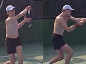 Sinner, video e foto degli allenamenti a Dubai: caldo umido, Simona Halep e partitelle in spiaggia