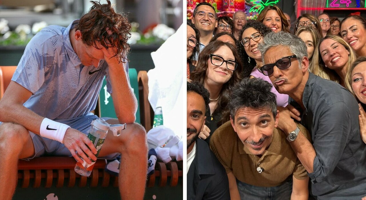 Fiorello imita Sinner nello show: battute pungenti e i numeri uno in piscina al sole